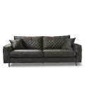 Sofa Kendall Sofa 3,5 Seater, velvet, grey