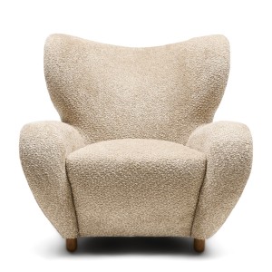 Fotel Courchevel Vintage velvet, sterling silver
