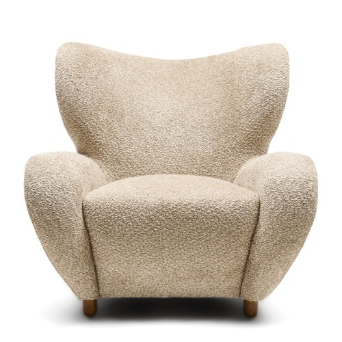 Fotel Courchevel Vintage velvet, sterling silver