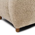 Fotel Courchevel Vintage velvet, classic cream