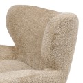 Fotel Courchevel Vintage velvet, classic cream