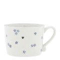 Kubek White/Blue Daisies