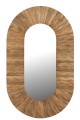 Lustro Curve Oval Wood Natural