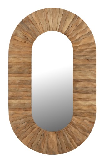 Lustro Curve Oval Wood Natural