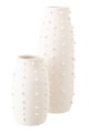 Wazon Ruby Dots Stoneware White