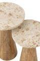Stoliki Marble Beige/Brown