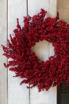 Wianek Wreath Berries Foam Christmas Red