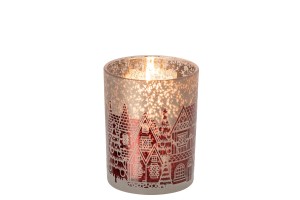 Lampion Christmas Red/Grey Medium