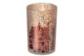Lampion Christmas Red/Grey Large
