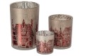 Lampion Christmas Red/Grey Large