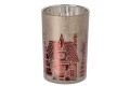 Lampion Christmas Red/Grey Large