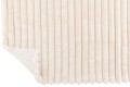 Pled Corduroy White