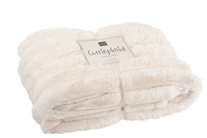 Pled Corduroy White