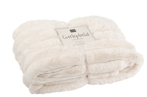 Pled Corduroy White
