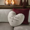 Poduszka Serce Świąteczna Christmas Wish Heart Box Pillow