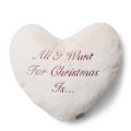 Poduszka Serce Świąteczna Christmas Wish Heart Box Pillow