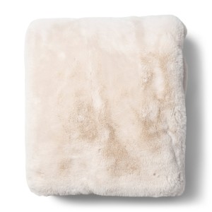 Pled Heather Faux Fur Throw 180×130