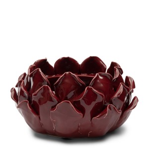 Świecznik Artichoke Bowl burgundy XS
