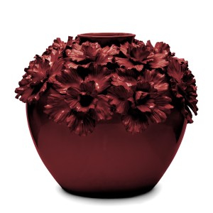 Wazon Blossom Vase burgundy L 