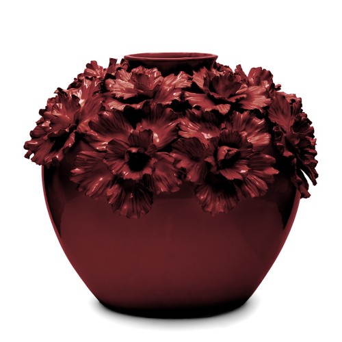 Wazon Blossom Vase burgundy L