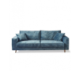 Sofa Kendall Sofa 3,5 Seater, velvet, petrol