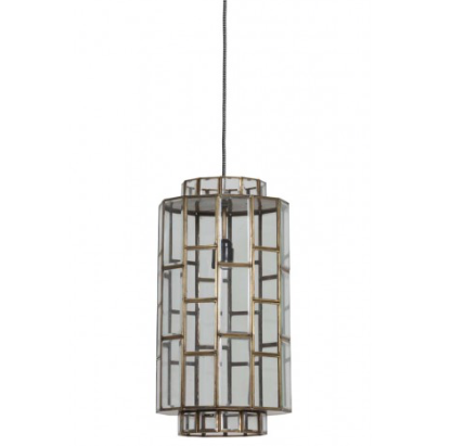 Lampa SØSTRENE ANTIQUE BRONZE+GLASS Light & Living