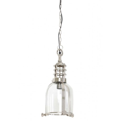 LAMPA Ø23X47 CM MAGGY GLASS NICKEL