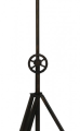 LAMPA JUNKO BLACK-VINTAGE SILVE 62X62X153-220 CM