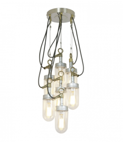 Lampa WELL GLASS GROUPING OF 7, GALVANISED, CLEAR GLASS